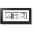 thumbnail image 1 of ArtToFrames Collage Photo Picture Frame with 3 - 3x3 Openings, Framed in Black with Super White and Black Mats (CDM-3926-66), 1 of 8
