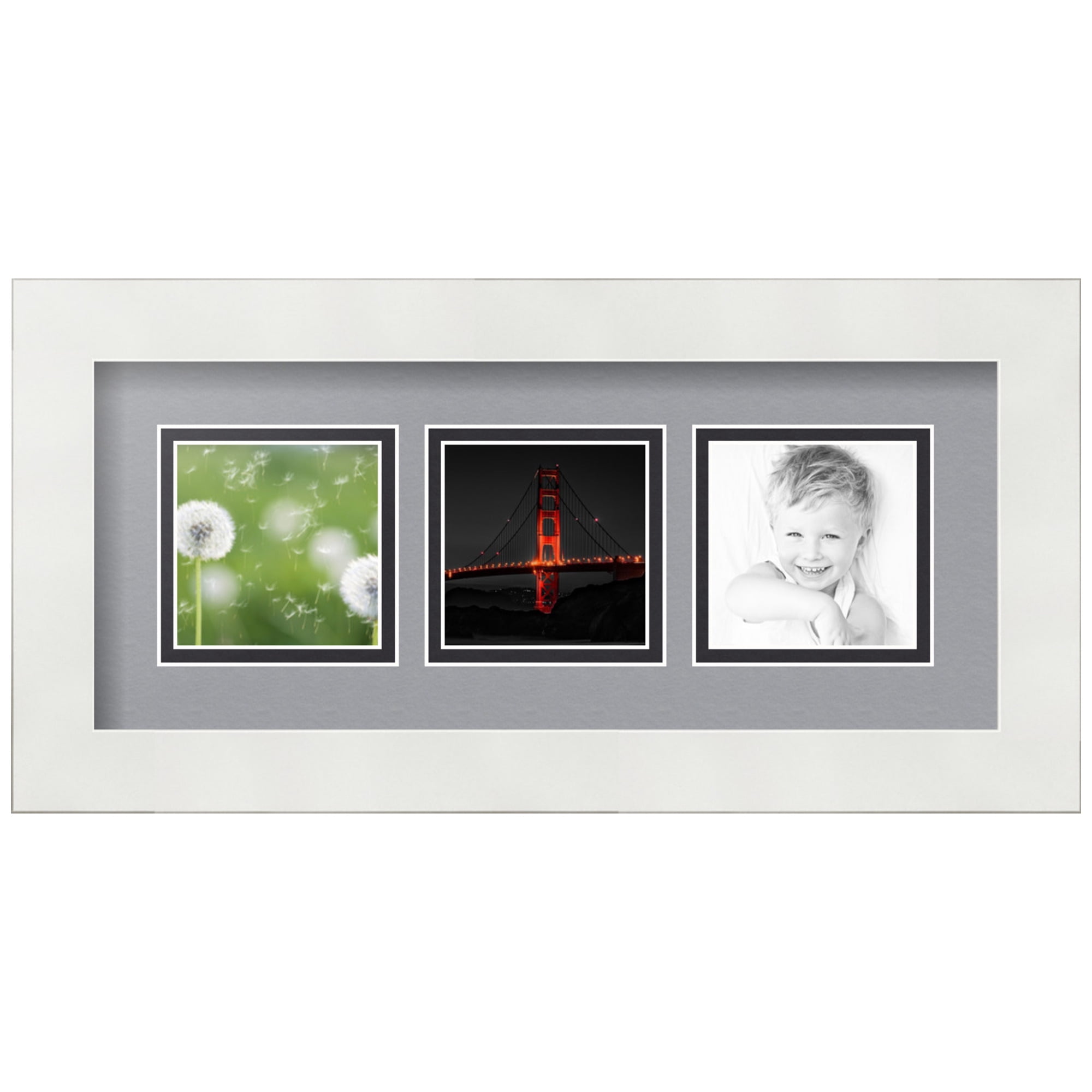 ArtToFrames Collage Photo Picture Frame with 3 - 3x3