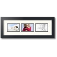 thumbnail image 1 of ArtToFrames Collage Photo Picture Frame with 3 - 3x5 Openings, Framed in Black with Chantilly and Black Mats (CDM-3926-67), 1 of 8