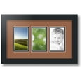 thumbnail image 1 of ArtToFrames Collage Photo Picture Frame with 3 - 3x5 Openings, Framed in Black with Paloma and Black Mats (CDM-3926-65), 1 of 8