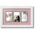 thumbnail image 1 of ArtToFrames Collage Photo Picture Frame with 3 - 3x5 Openings, Framed in White with Seashell and Black Mats (CDM-3966-65), 1 of 8