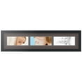 thumbnail image 1 of ArtToFrames Collage Photo Picture Frame with 3 - 4x10 Openings, Framed in Black with Chestnut and Black Mats (CDM-3926-67), 1 of 8