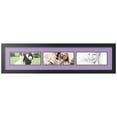 thumbnail image 1 of ArtToFrames Collage Photo Picture Frame with 3 - 4x10" Openings, Framed in Black with Lavender Mist and Black Mats (CDM-3926-1560), 1 of 8