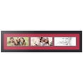 thumbnail image 1 of ArtToFrames Collage Photo Picture Frame with 3 - 4x10 Openings, Framed in Black with Rouge and Black Mats (CDM-3926-67), 1 of 8