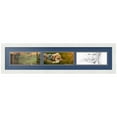 thumbnail image 1 of ArtToFrames Collage Photo Picture Frame with 3 - 4x10" Openings, Framed in White with Delft Blue and Black Mats (CDM-3966-1560), 1 of 8