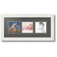 thumbnail image 1 of ArtToFrames Collage Photo Picture Frame with 3 - 4x4 Openings, Framed in White with Charcoal and Black Mats (CDM-3966-66), 1 of 1