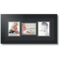 thumbnail image 1 of ArtToFrames Collage Photo Picture Frame with 3 - 4x5 Openings, Framed in Black with Black and Black Mats (CDM-3926-70), 1 of 8