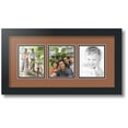 thumbnail image 1 of ArtToFrames Collage Photo Picture Frame with 3 - 4x5 Openings, Framed in Black with Paloma and Black Mats (CDM-3926-65), 1 of 8