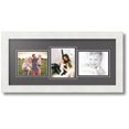 thumbnail image 1 of ArtToFrames Collage Photo Picture Frame with 3 - 4x5 Openings, Framed in White with Charcoal and Black Mats (CDM-3966-99), 1 of 8