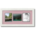 thumbnail image 1 of ArtToFrames Collage Photo Picture Frame with 3 - 4x5 Openings, Framed in White with Seashell and Black Mats (CDM-3966-70), 1 of 8