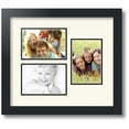 thumbnail image 1 of ArtToFrames Collage Photo Picture Frame with 3 - 4x6 Openings, Framed in Black with Off White and Black Mats (CDM-3926-331), 1 of 8