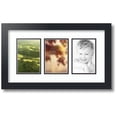 thumbnail image 1 of ArtToFrames Collage Photo Picture Frame with 3 - 4x6 Openings, Framed in Black with Super White and Black Mats (CDM-3926-65), 1 of 8