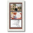 thumbnail image 1 of ArtToFrames Collage Photo Picture Frame with 3 - 4x6 Openings, Framed in White with Cognac and Black Mats (CDM-3966-1), 1 of 1