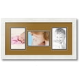 thumbnail image 1 of ArtToFrames Collage Photo Picture Frame with 3 - 4x6 Openings, Framed in White with El Dorado and Black Mats (CDM-3966-70), 1 of 8