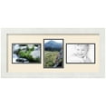 thumbnail image 1 of ArtToFrames Collage Photo Picture Frame with 3 - 4x6" Openings, Framed in White with Ivory and Black Mats (CDM-3966-211), 1 of 8