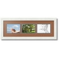 thumbnail image 1 of ArtToFrames Collage Photo Picture Frame with 3 - 4x6 Openings, Framed in White with Paloma and Black Mats (CDM-3966-67), 1 of 8