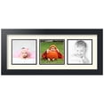 thumbnail image 1 of ArtToFrames Collage Photo Picture Frame with 3 - 5x5" Openings, Framed in Black with Brilliant White and Black Mats (CDM-3926-95), 1 of 8