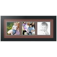 thumbnail image 1 of ArtToFrames Collage Photo Picture Frame with 3 - 5x5" Openings, Framed in Black with Brique and Black Mats (CDM-3926-95), 1 of 8