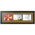 thumbnail image 1 of ArtToFrames Collage Photo Picture Frame with 3 - 5x7 Openings, Framed in Black with El Dorado and Black Mats (CDM-3926-67), 1 of 8