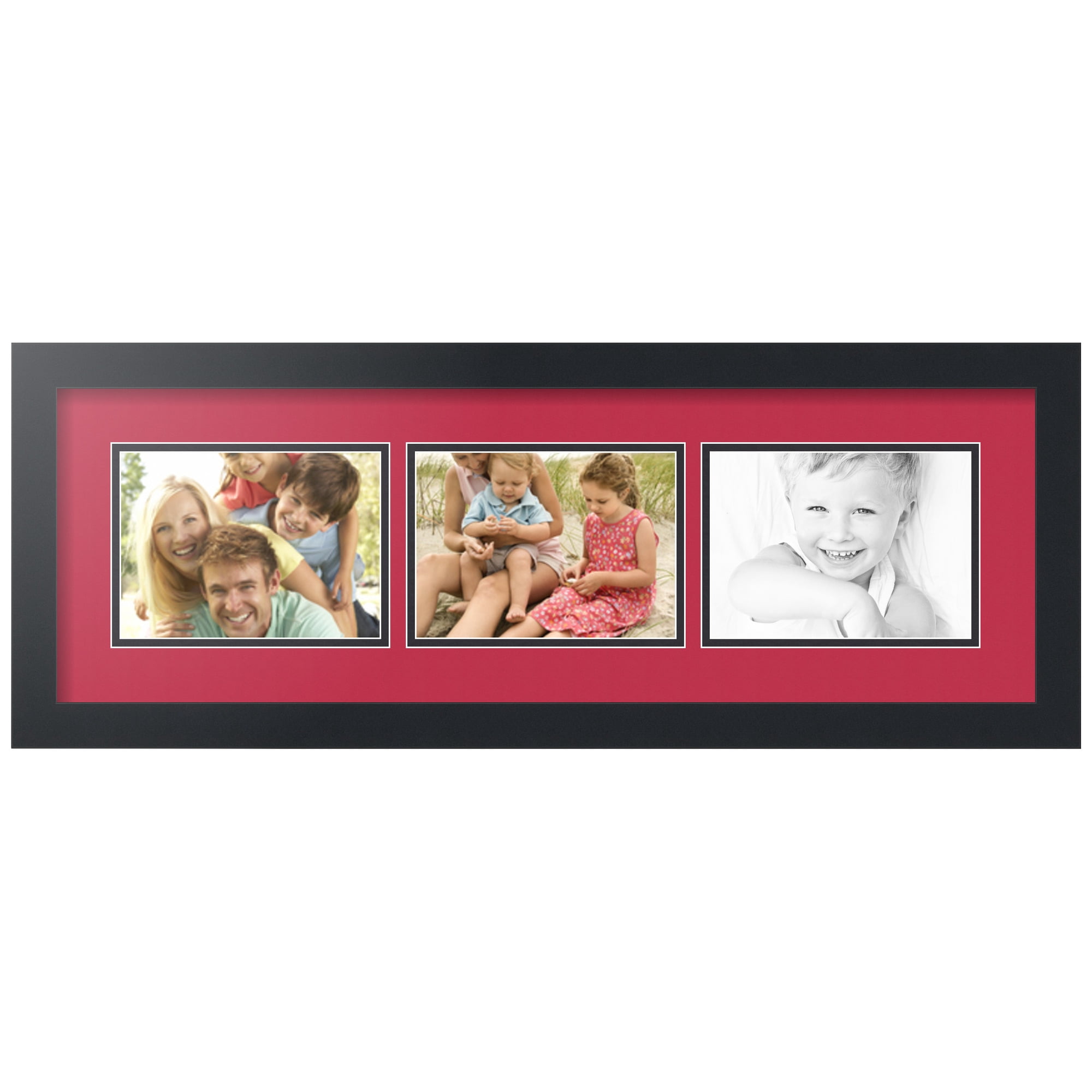 ArtToFrames Collage Photo Picture Frame with 3 - 5x7 Openings, Framed ...