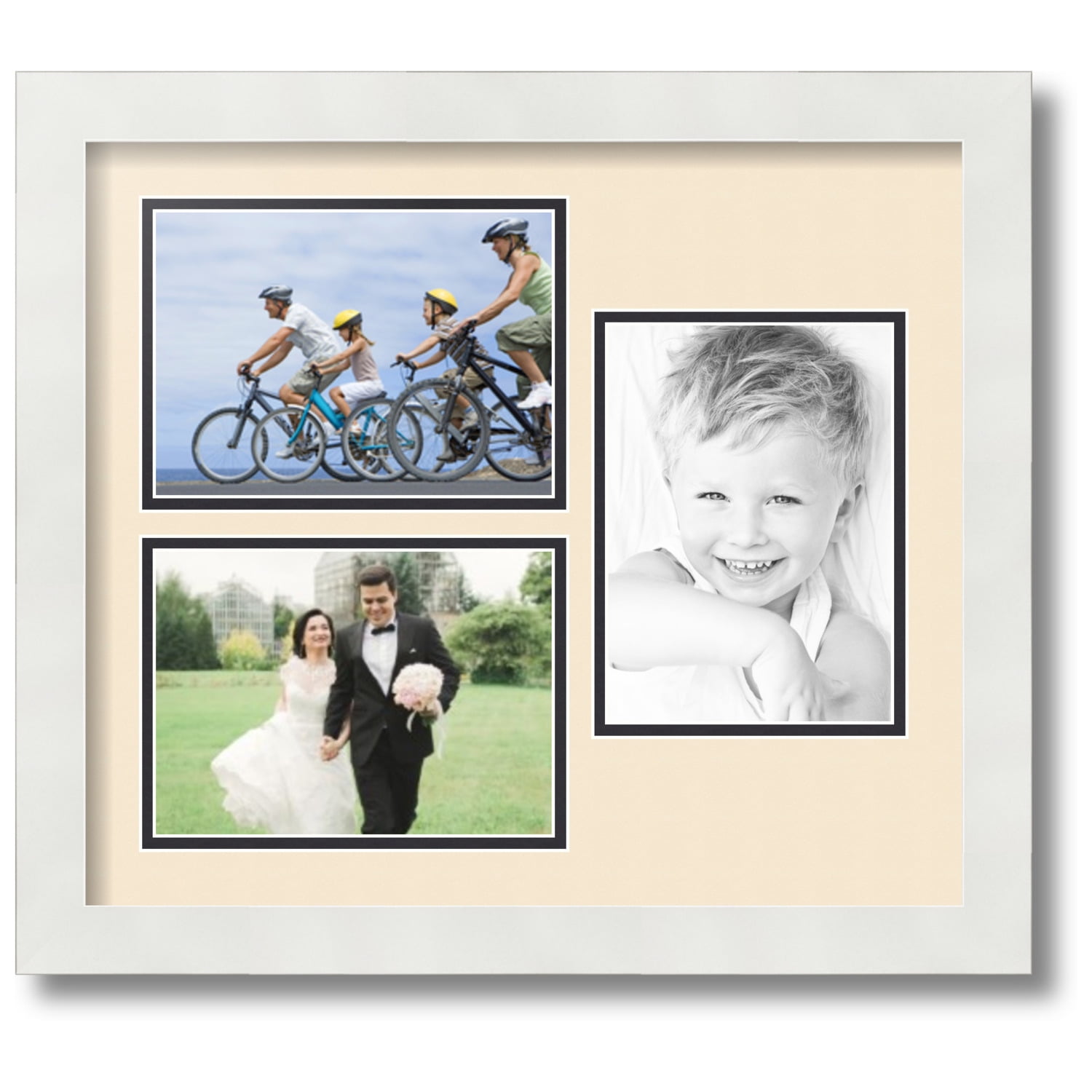ArtToFrames 12x24 Matted Picture Frame with 8x20 Single Mat Photo Opening  Framed in 1.25 Satin Black and 2 Chestnut Mat (FWM-3926-12x24) 