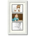 thumbnail image 1 of ArtToFrames Collage Photo Picture Frame with 3 - 5x7 Openings, Framed in White with Chantilly and Black Mats (CDM-3966-901), 1 of 8