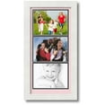 thumbnail image 1 of ArtToFrames Collage Photo Picture Frame with 3 - 5x7" Openings, Framed in White with Hollyhock and Black Mats (CDM-3966-5765), 1 of 8