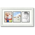 thumbnail image 1 of ArtToFrames Collage Photo Picture Frame with 3 - 5x7 Openings, Framed in White with Porcelain and Black Mats (CDM-3966-65), 1 of 8