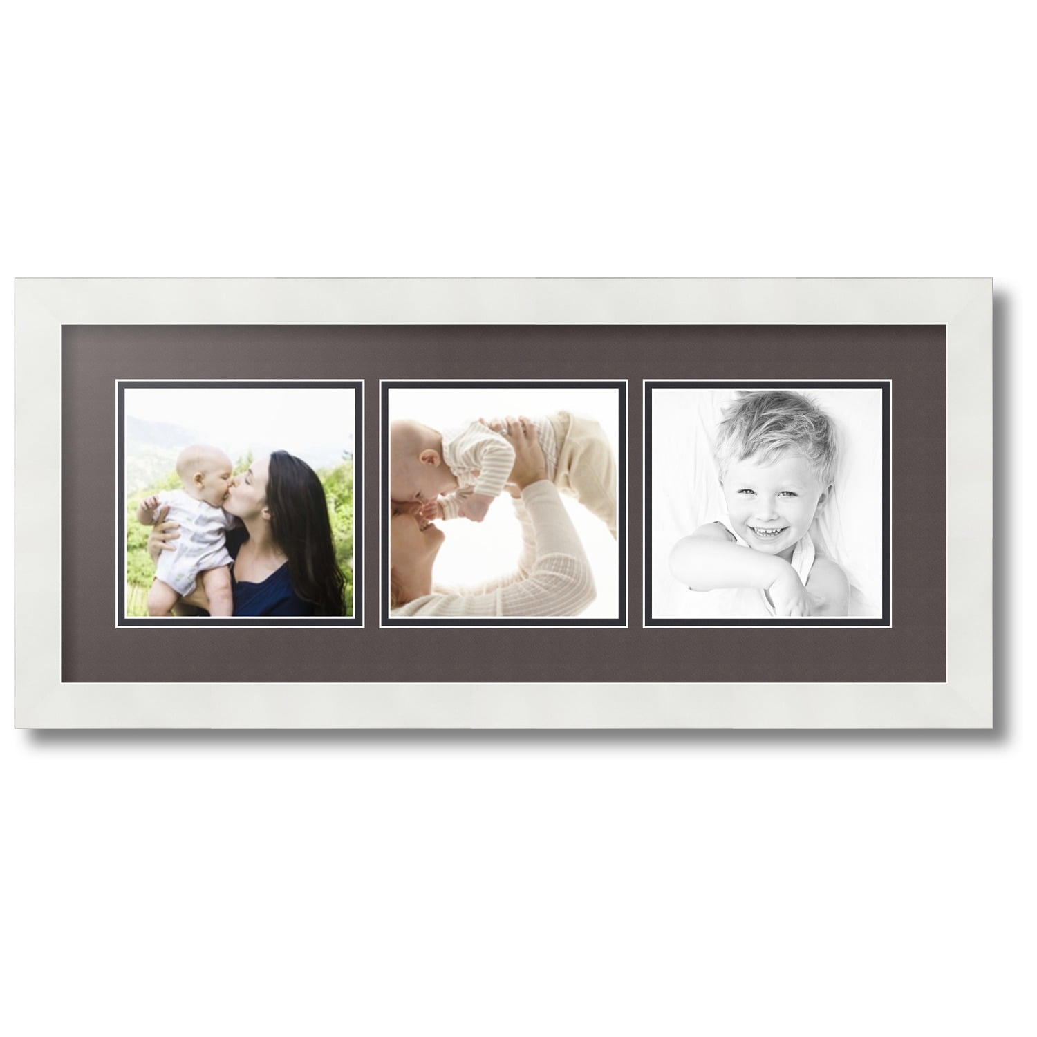  ZXT-parts 6x6 Picture Frames White 3.5x3.5 Picture Frame with  Mat, Solid Wood.Front Opening 5.5x5.5 without Mat. Table or Wall. Plastic  Panels.The Protective Film must be Removed. : Everything Else