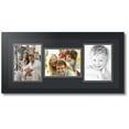 thumbnail image 1 of ArtToFrames Collage Photo Picture Frame with 3 - 6x8 Openings, Framed in Black with Black and Black Mats (CDM-3926-70), 1 of 8