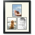 thumbnail image 1 of ArtToFrames Collage Photo Picture Frame with 3 - 6x8 Openings, Framed in Black with Off White and Black Mats (CDM-3926-82), 1 of 8