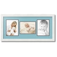 thumbnail image 1 of ArtToFrames Collage Photo Picture Frame with 3 - 6x8 Openings, Framed in White with French Blue and Black Mats (CDM-3966-70), 1 of 1