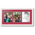 thumbnail image 1 of ArtToFrames Collage Photo Picture Frame with 3 - 6x8 Openings, Framed in White with Rouge and Black Mats (CDM-3966-65), 1 of 1