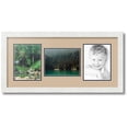thumbnail image 1 of ArtToFrames Collage Photo Picture Frame with 3 - 6x8 Openings, Framed in White with Scotch Mist and Black Mats (CDM-3966-70), 1 of 8