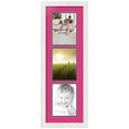 thumbnail image 1 of ArtToFrames Collage Photo Picture Frame with 3 - 6x8" Openings, Framed in White with Tulip and Black Mats (CDM-3966-866), 1 of 8