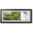 thumbnail image 1 of ArtToFrames Collage Photo Picture Frame with 3 - 7.25x7.25 Openings, Framed in Black with Off White and Black Mats (CDM-3926-66), 1 of 8