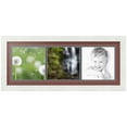 thumbnail image 1 of ArtToFrames Collage Photo Picture Frame with 3 - 7.25x7.25" Openings, Framed in White with Brique and Black Mats (CDM-3966-1426), 1 of 8