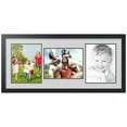 thumbnail image 1 of ArtToFrames Collage Photo Picture Frame with 3 - 8.5x11 Openings, Framed in Black with Candlewick and Black Mats (CDM-3926-70), 1 of 8