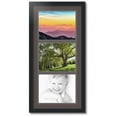 thumbnail image 1 of ArtToFrames Collage Photo Picture Frame with 3 - 8.5x11 Openings, Framed in Black with Chestnut and Black Mats (CDM-3926-901), 1 of 1
