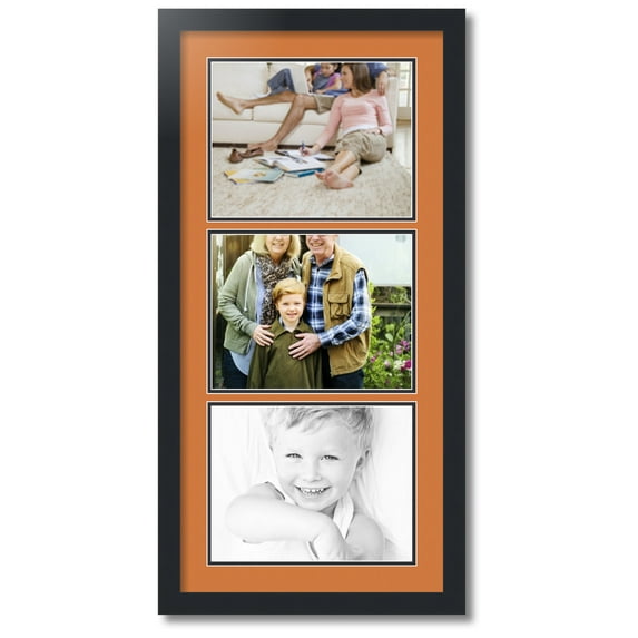 ArtToFrames Collage Photo Picture Frame with 3 - 8.5x11 Openings, Framed in Black with Octoberfest and Black Mats (CDM-3926-901)
