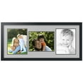 thumbnail image 1 of ArtToFrames Collage Photo Picture Frame with 3 - 8.5x11 Openings, Framed in Black with TV Grey and Black Mats (CDM-3926-70), 1 of 8