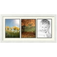 thumbnail image 1 of ArtToFrames Collage Photo Picture Frame with 3 - 8.5x11 Openings, Framed in White with Off White and Black Mats (CDM-3966-65), 1 of 8