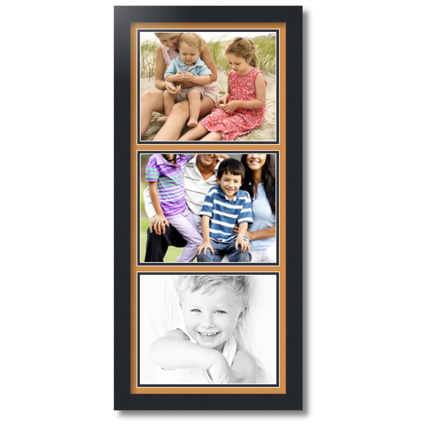 ArtToFrames Collage Photo Picture Frame with 3 8x10" Openings, Framed