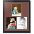 thumbnail image 1 of ArtToFrames Collage Photo Picture Frame with 3 - 8x10" Openings, Framed in Black with Brique and Black Mats (CDM-3926-172), 1 of 8