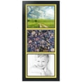 thumbnail image 1 of ArtToFrames Collage Photo Picture Frame with 3 - 8x10" Openings, Framed in Black with Canary and Black Mats (CDM-3926-1052), 1 of 8