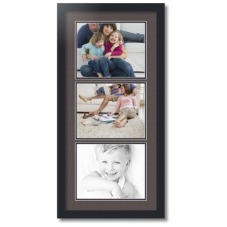 GLM Farmhouse Window Frame Holds Four 4x6 and 5x7 Photos, Farmhouse Picture  Frames With Mat and Glass, Photo Collage Frame and Rustic Farmhouse Decor  (Brown) 