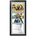 thumbnail image 1 of ArtToFrames Collage Photo Picture Frame with 3 - 8x10" Openings, Framed in Black with Fabric White and Black Mats (CDM-3926-1052), 1 of 8