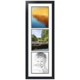 thumbnail image 1 of ArtToFrames Collage Photo Picture Frame with 3 - 8x10" Openings, Framed in Black with Fabric White and Black Mats (CDM-3926-139), 1 of 7