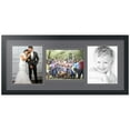 thumbnail image 1 of ArtToFrames Collage Photo Picture Frame with 3 - 8x10" Openings, Framed in Black with Mountain Grey and Black Mats (CDM-3926-117), 1 of 8