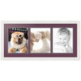 thumbnail image 1 of ArtToFrames Collage Photo Picture Frame with 3 - 8x10 Openings, Framed in White with Ruby and Black Mats (CDM-3966-65), 1 of 8